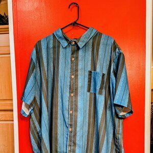 Misslook Shirt Men's 2XL Checkered Top Blue Casual Top